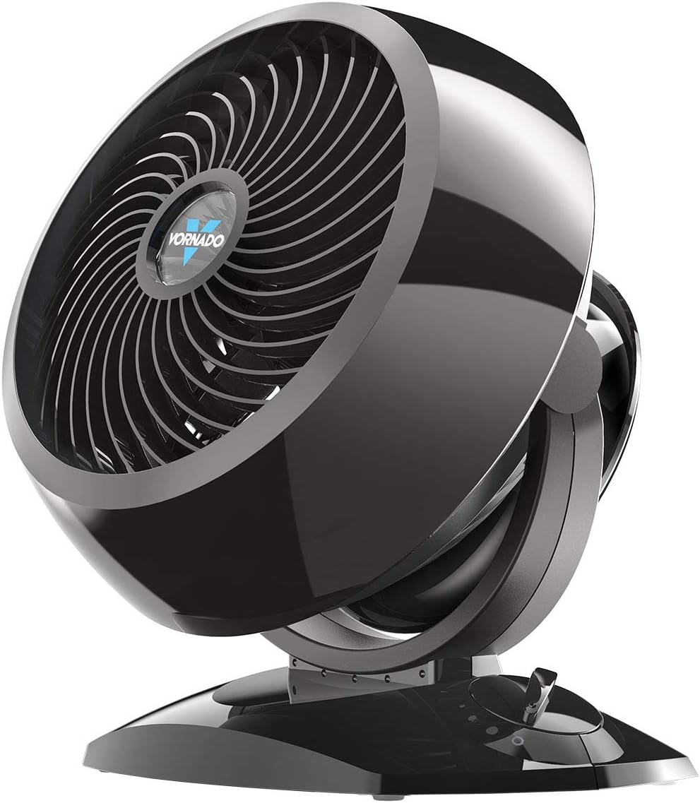 Vornado 7803 Large Pedestal Whole Room Air Circulator Fan with Adjustable Height, 3 Speed Settings, Removable Grill for Cleaning, Black