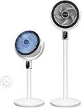Levoit Standing Fan, 20dB Ultra Quiet Pedestal Fan for Bedroom, 1740m3/h Powerful Airflow, Air Circulation, 18W Low Energy, 90 Oscillating
