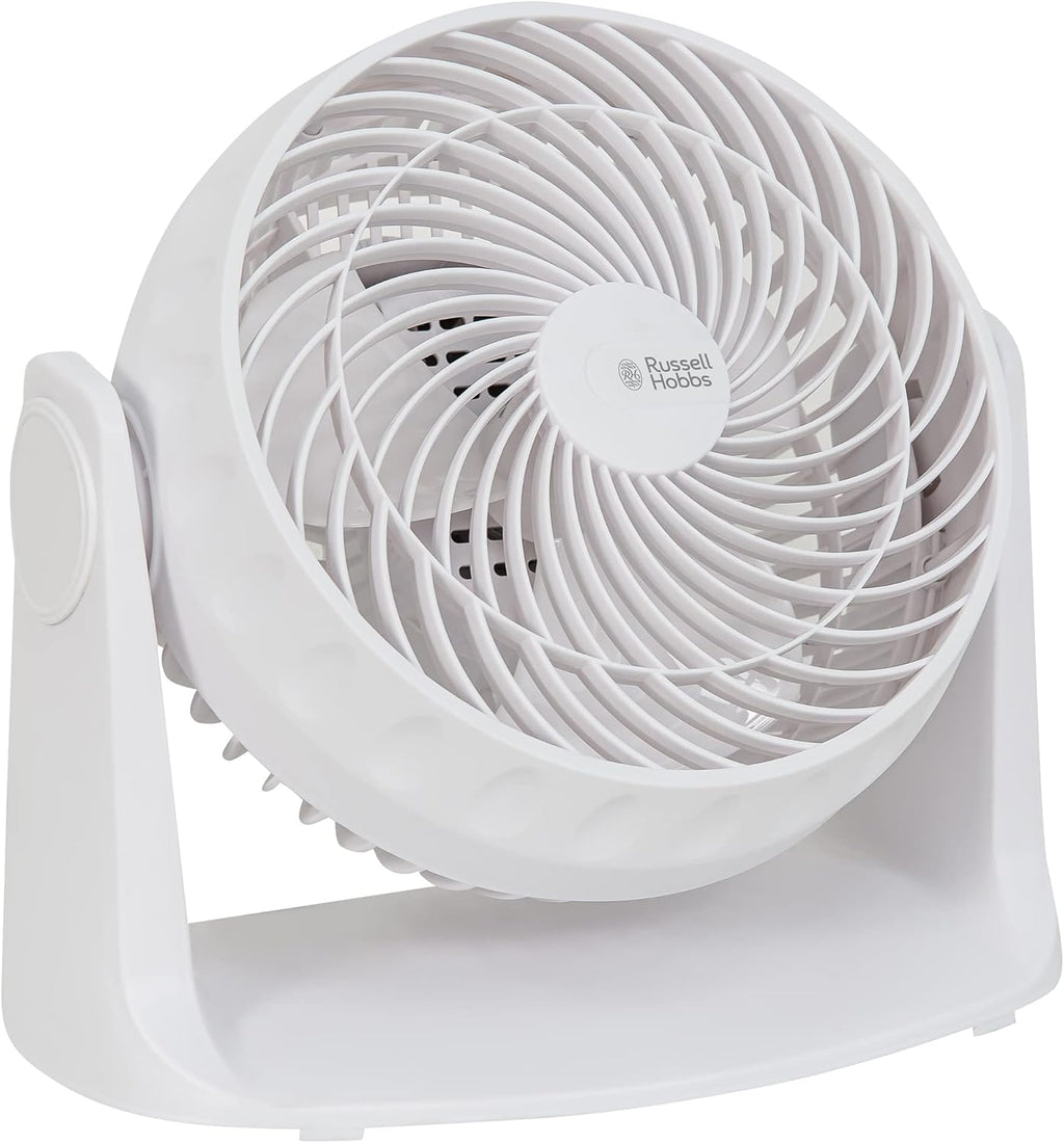Russell Hobbs 8 inch High Velocity Plastic Desk Fan RHVD0831, White