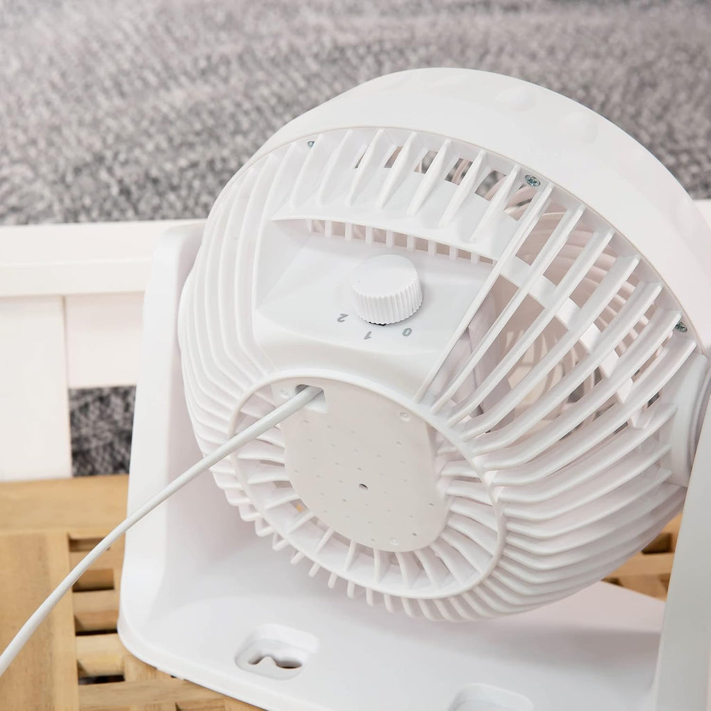 Russell Hobbs 8 inch High Velocity Plastic Desk Fan RHVD0831, White