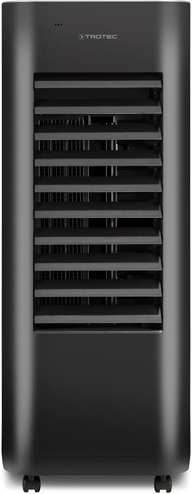 TROTEC Air Cooler PAE 22, 4 Fan Speeds, 3-in-1: Air Cooling, Ventilation, Humidification, Remote Control, Night Mode, Timer, Office, Home, Black