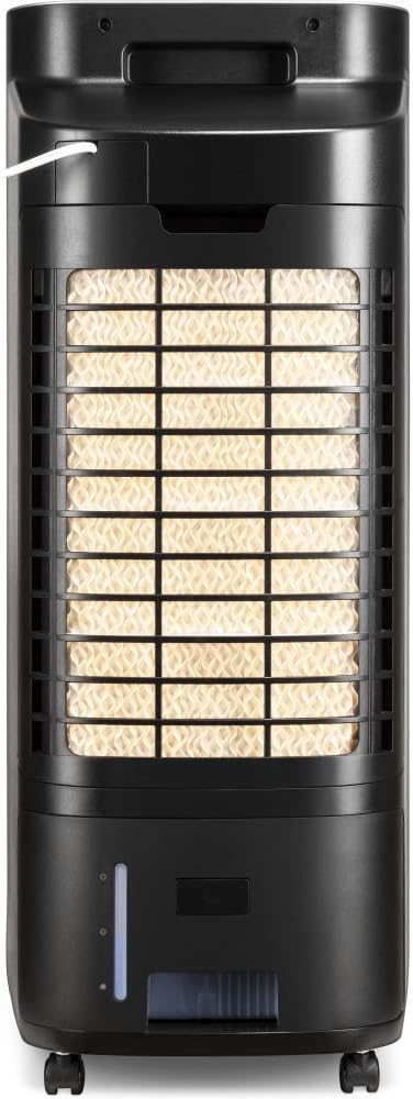 TROTEC Air Cooler PAE 22, 4 Fan Speeds, 3-in-1: Air Cooling, Ventilation, Humidification, Remote Control, Night Mode, Timer, Office, Home, Black