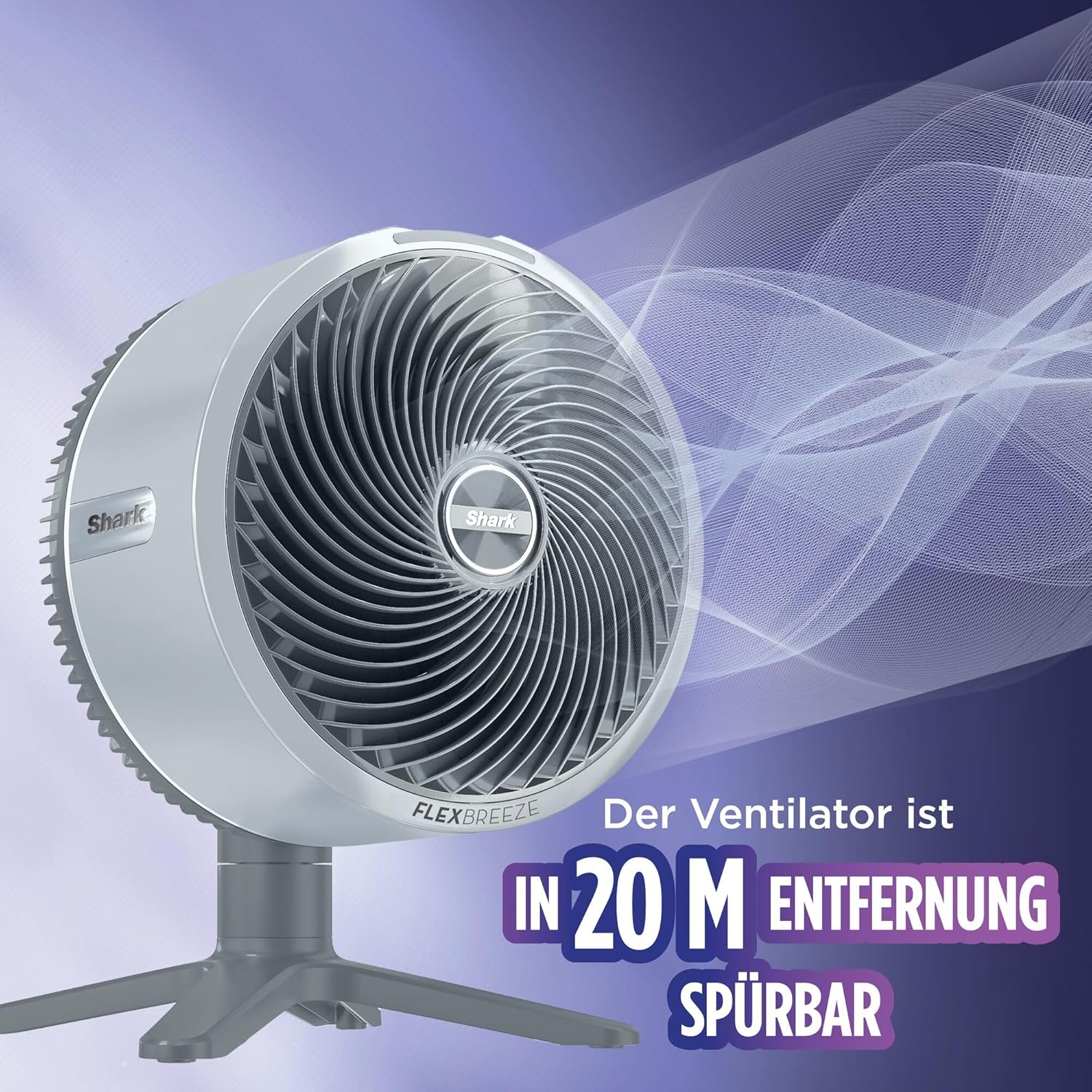 Shark FlexBreeze TableMate Cordless Fan, Indoor & Outdoor, ≤24h Runtime, High-Speed Cooling, 20 m Range, Quiet & Durable, 5 Speeds, Oscillation, Remote Control FA150EU
