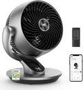 DREO 28dB Quiet Smart Table Fan for Bedroom Office, Fan with Remote Control Cooling, 21m Wind Distance, 4-Speed, 5 Modes, 12H Timer, 90° Auto 120° Manual Oscillating, Lynx S