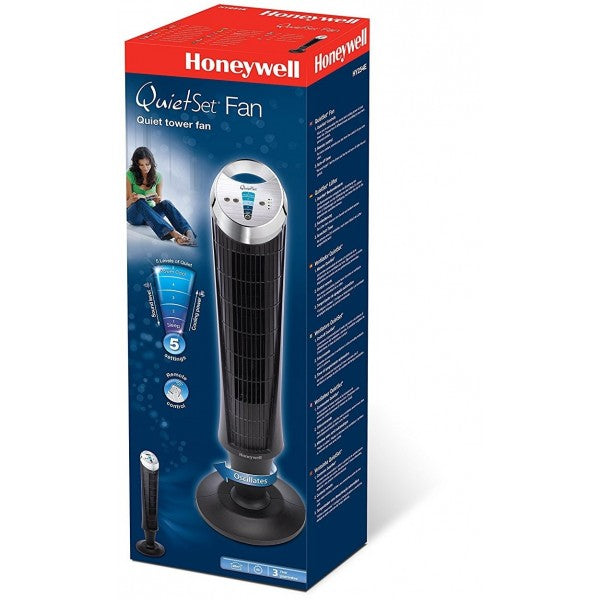 Honeywell QuietSet Oscillating Tower Fan - Black - HY254E1