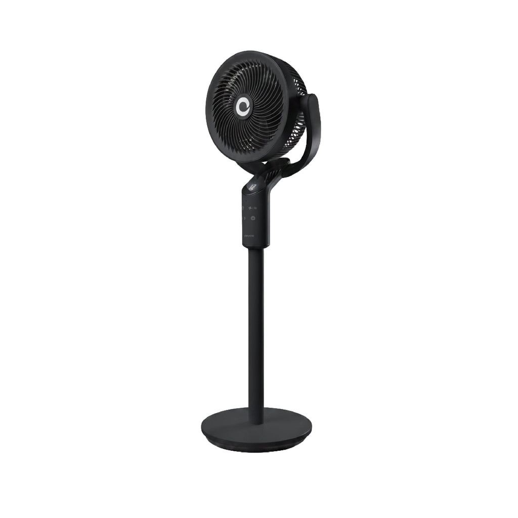 Devola Platinum Low Noise 8 Inch Air Circulator Pedestal Fan, Grey - DVPF8DCB