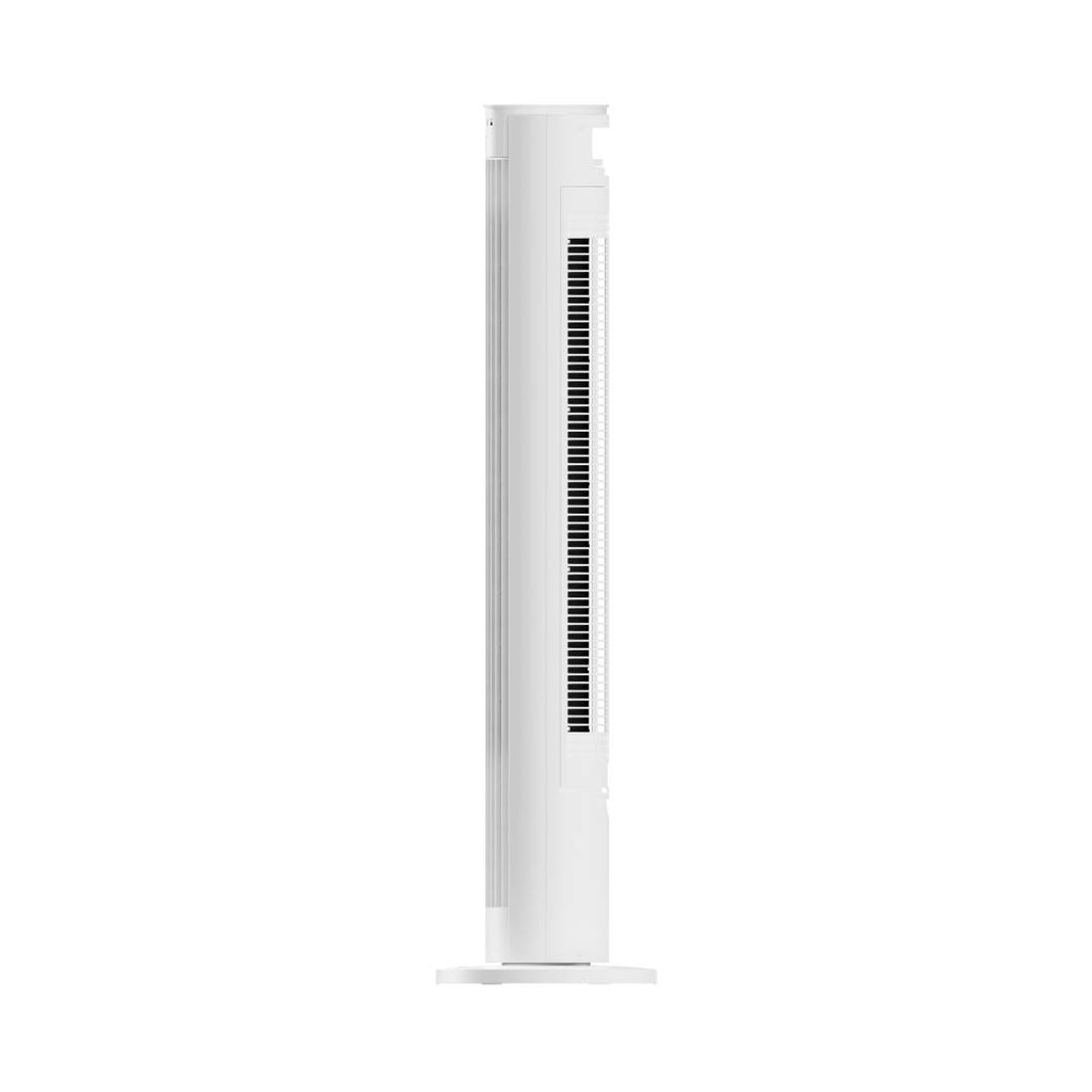 Devola Platinum 38 Inch Tower Fan with Remote, White & Silver - DVTF38PWH