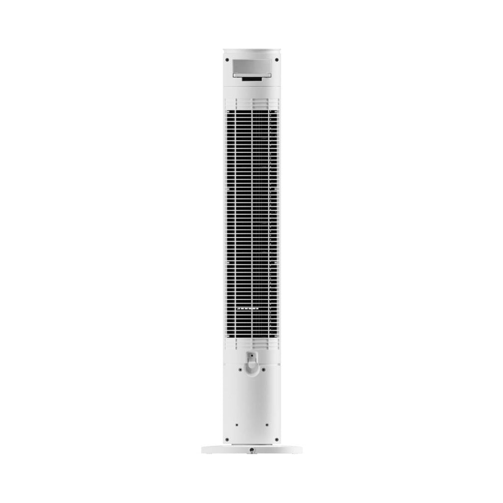 Devola Platinum 38 Inch Tower Fan with Remote, White & Silver - DVTF38PWH