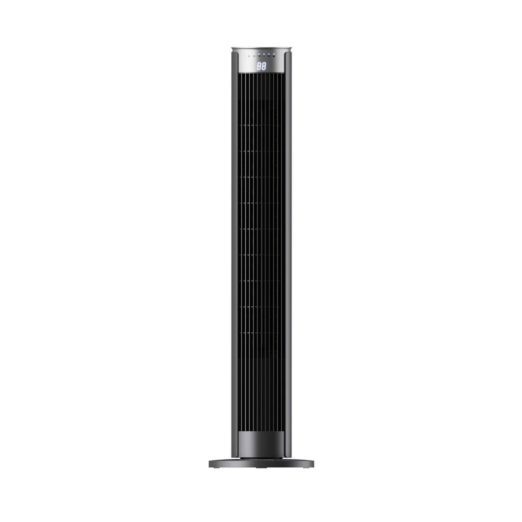 Devola Platinum 38 Inch Tower Fan with Remote, Black & Silver - DVTF38PBS