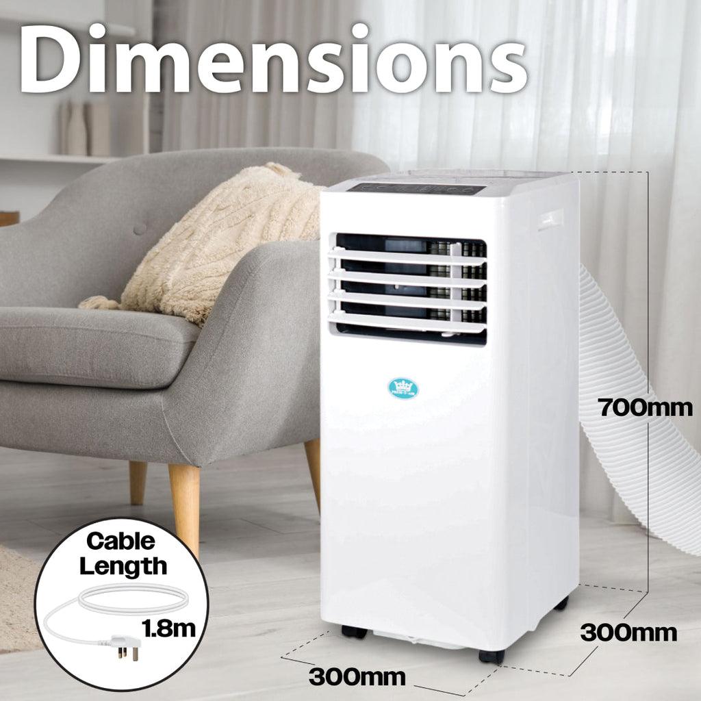 Prem-i-air 4-in-1, 8,000 Btu Portable Air Conditioner, with Remote,WiFi & dust filter, White