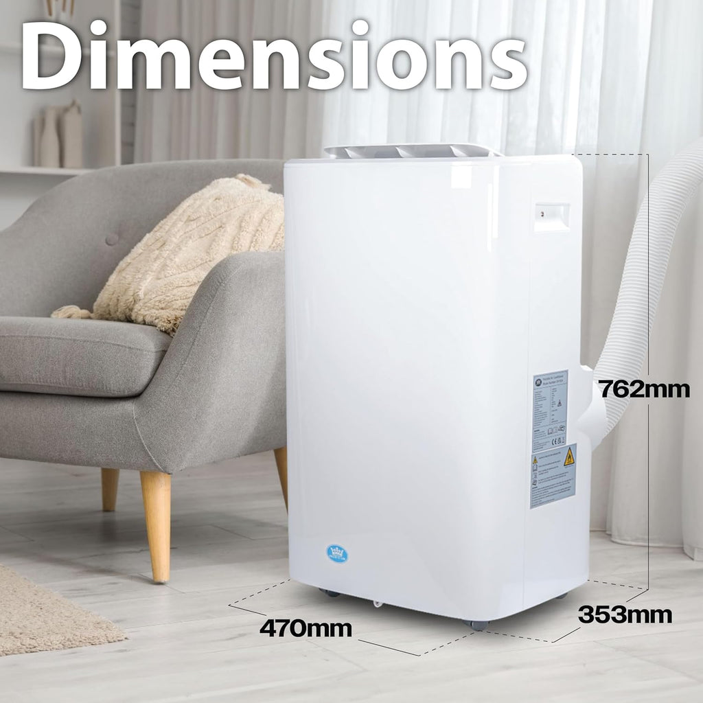Premiair 12,000BTU Portable Air Conditioner with Remote Control, Window Kit and Dust Cover - EH1924