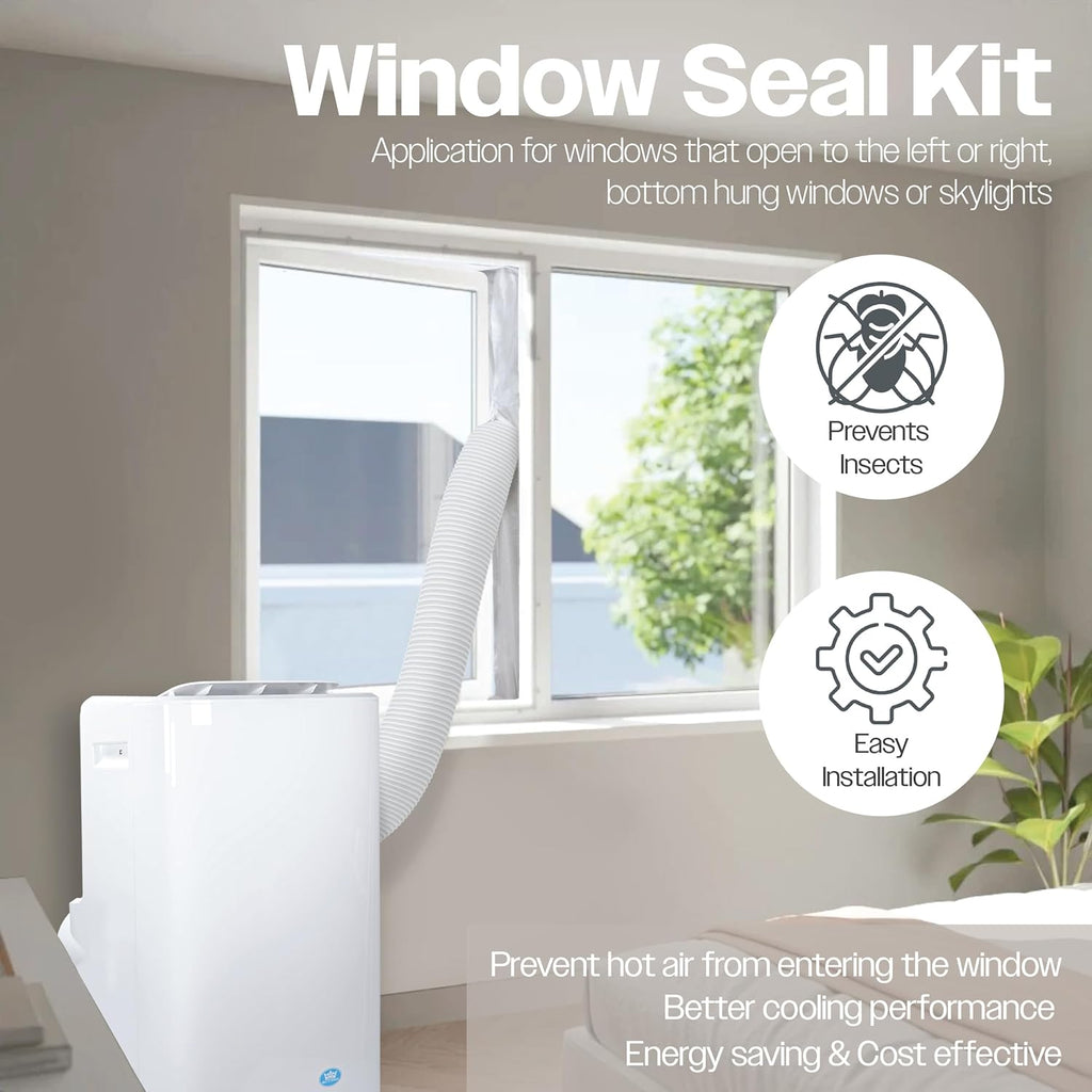 Premiair 12,000BTU Portable Air Conditioner with Remote Control, Window Kit and Dust Cover - EH1924
