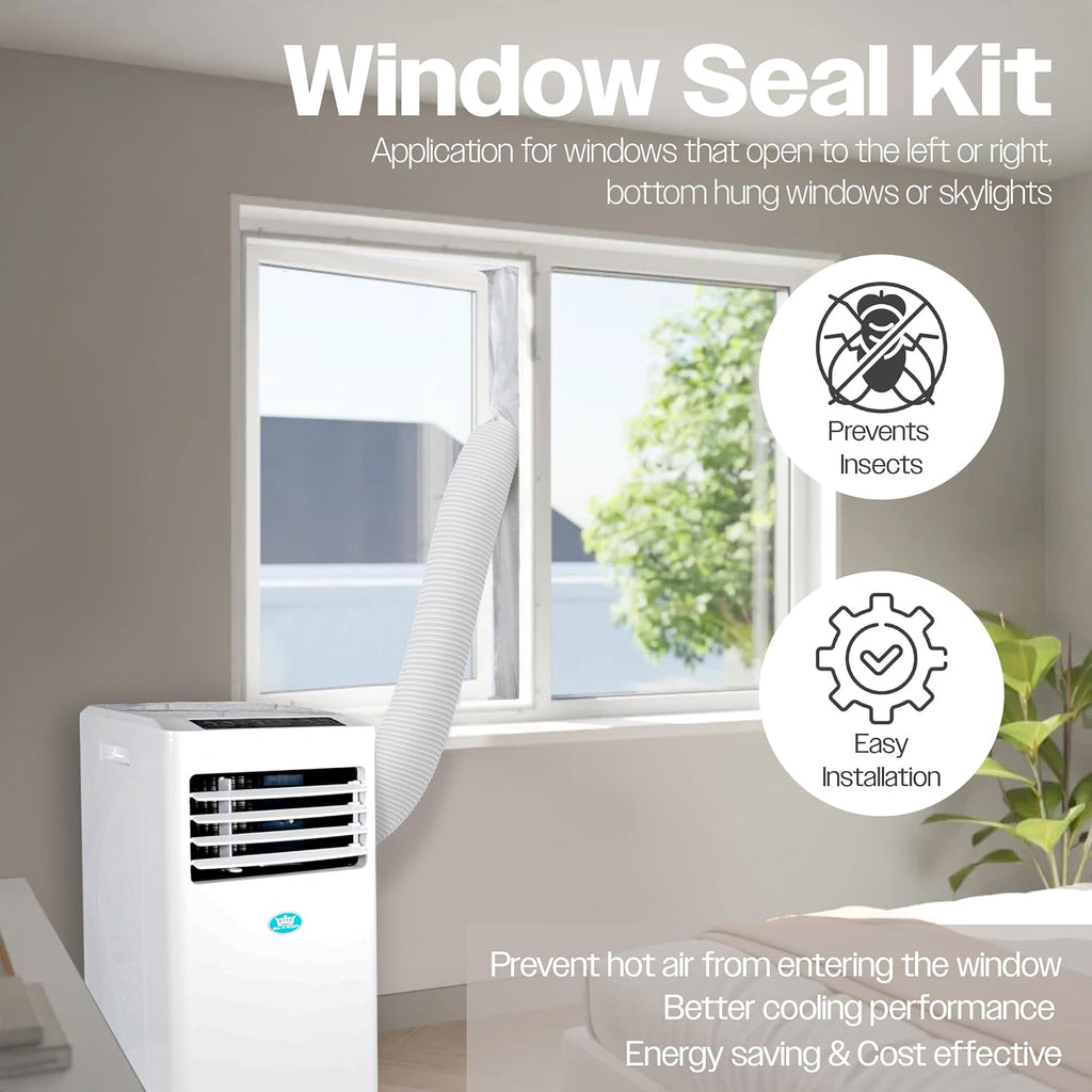 Premiair 8,000 BTU Portable Air Conditioner with Remote Control, Window Kit and Dust Cover - EH1922