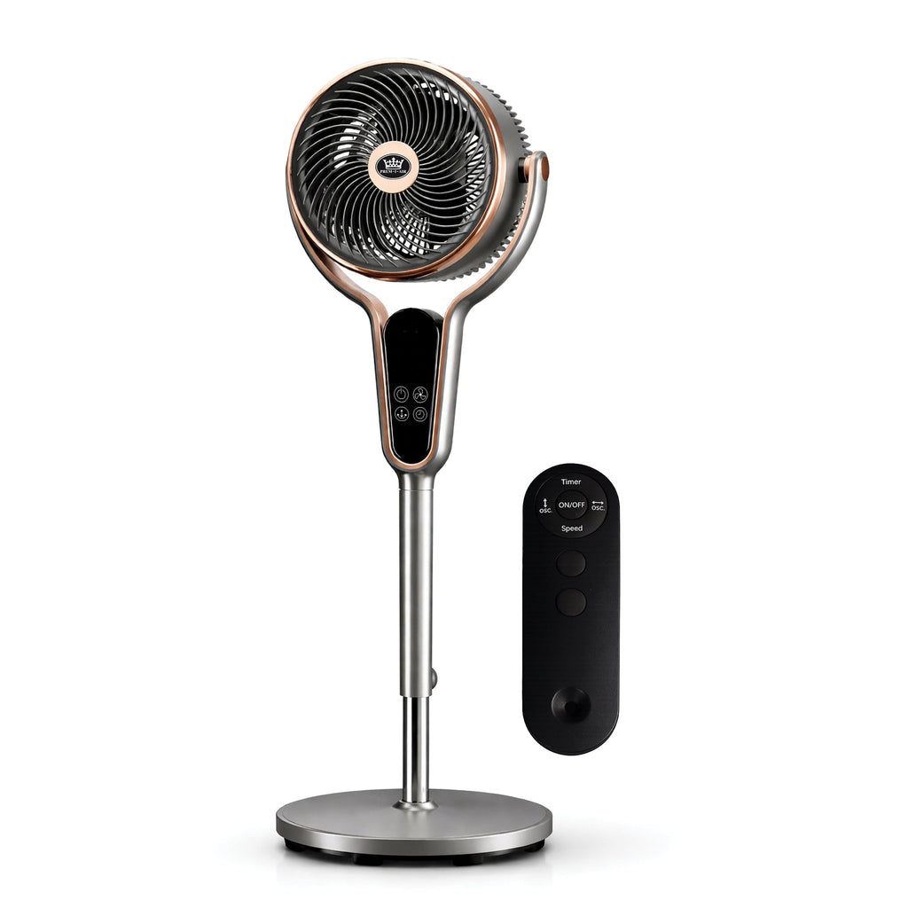 Prem-i-air 10" Stand Fan - Multi Oscillating, Built in Timer, 8 Speed Settings - Black - EH5430