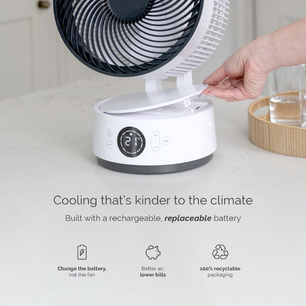 MeacoFan Sefte® 8 Inch Portable Battery Air Circulator - SEFTE8DS