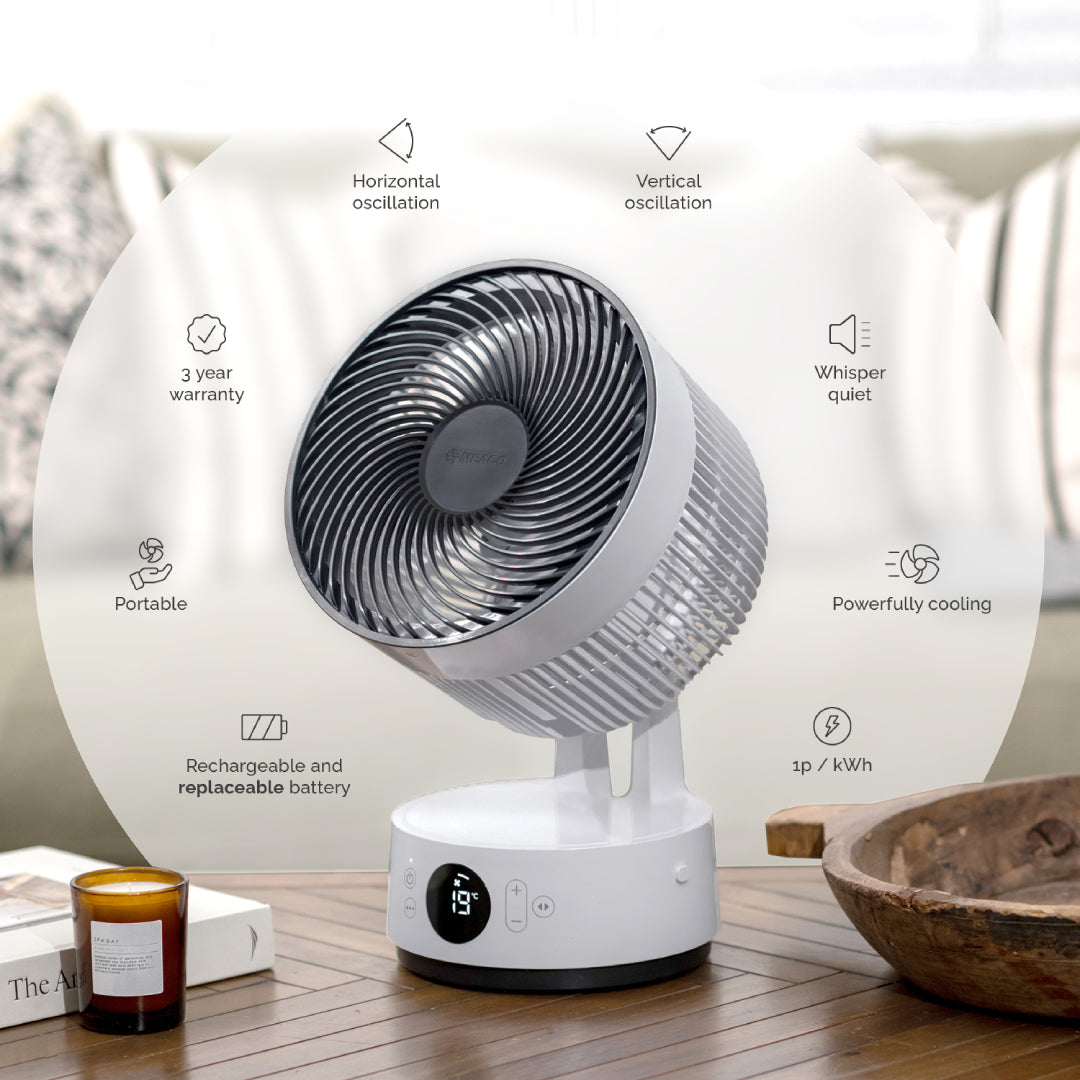 MeacoFan Sefte® 8 Inch Portable Battery Air Circulator - SEFTE8DS