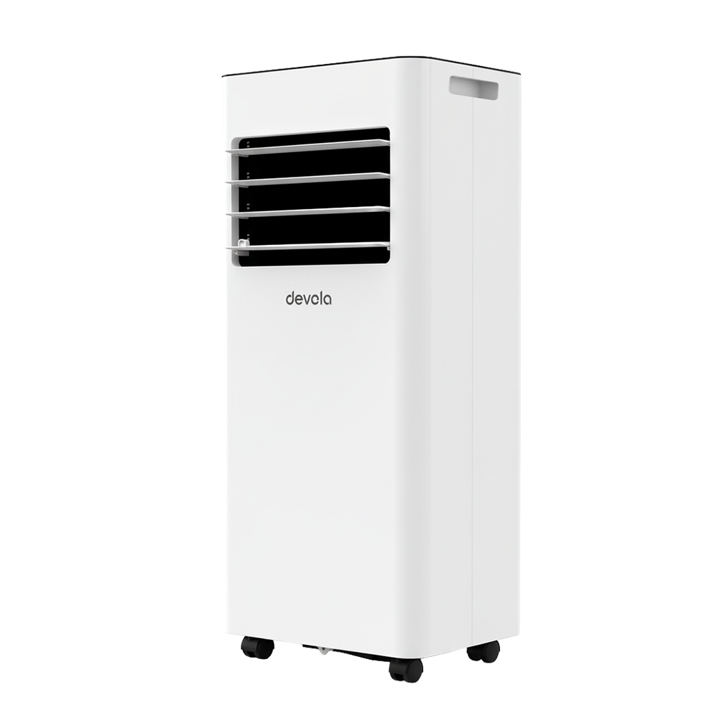 Devola Compact Portable Air Conditioner with Wi-Fi and 2x Window kits - 5000 BTU - Cooling - White - DVAC5K