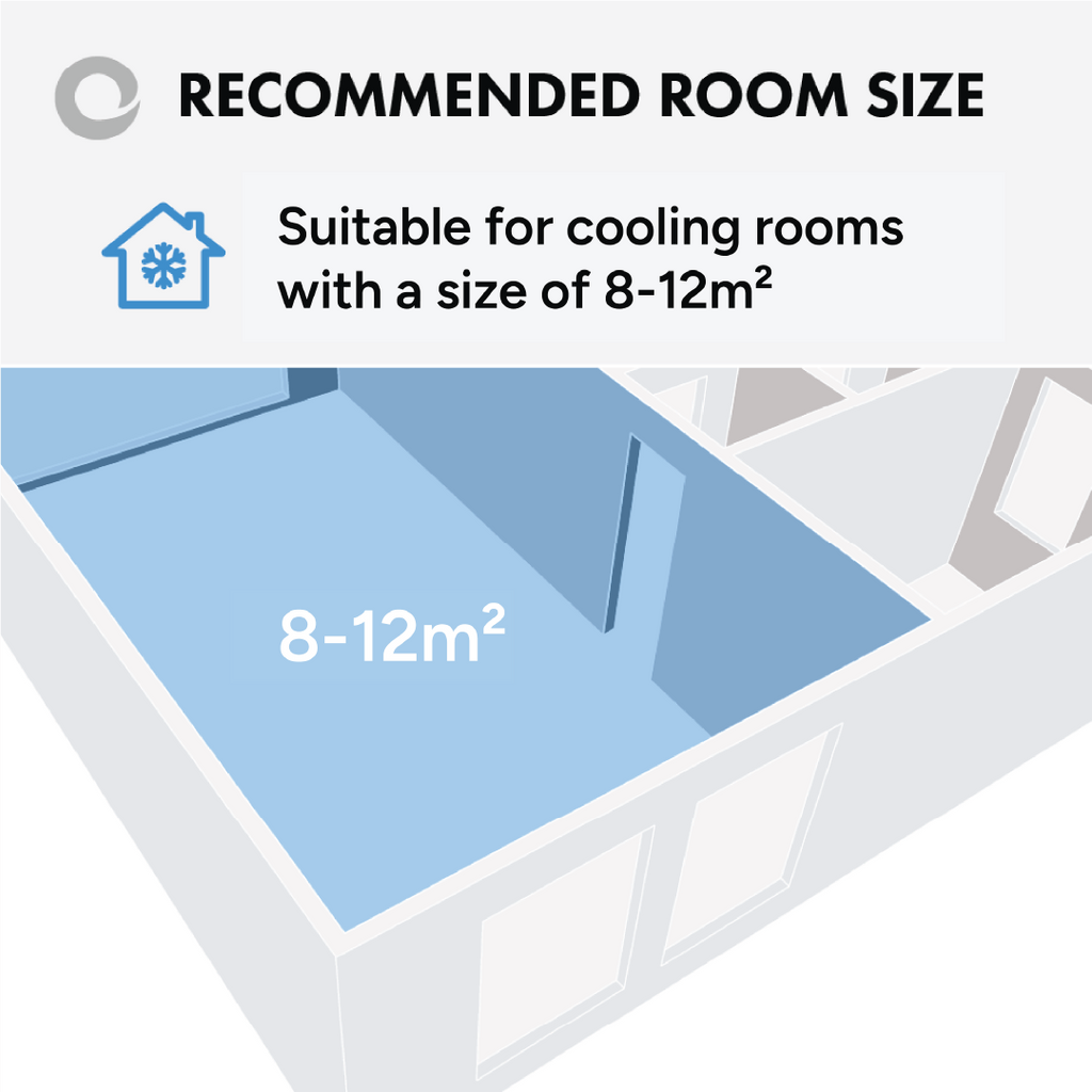 Devola Compact Portable Air Conditioner with Wi-Fi and 2x Window kits - 5000 BTU - Cooling - White - DVAC5K