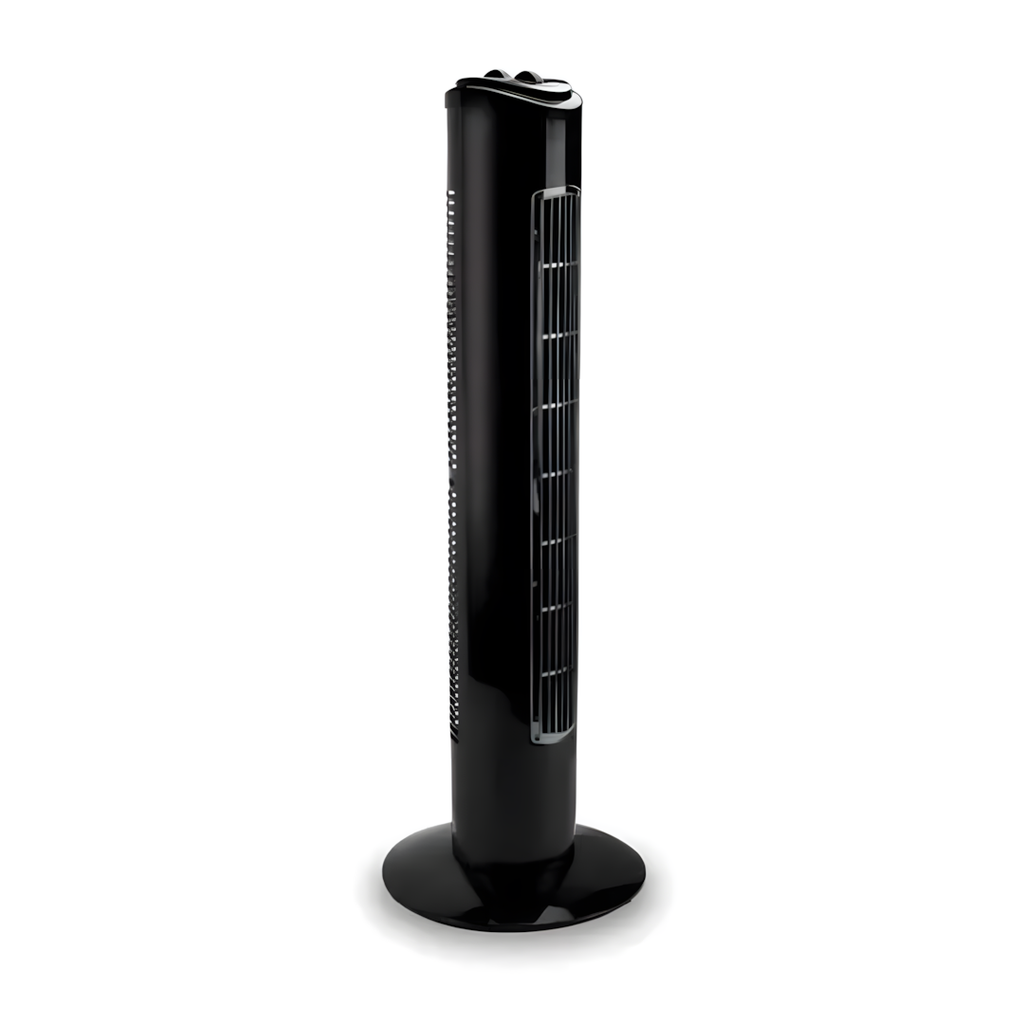 Status 32" Oscillating Tower Fan - 3 Speed, 120 Timer, 360 Degree - Black - S32BTOWERFAN