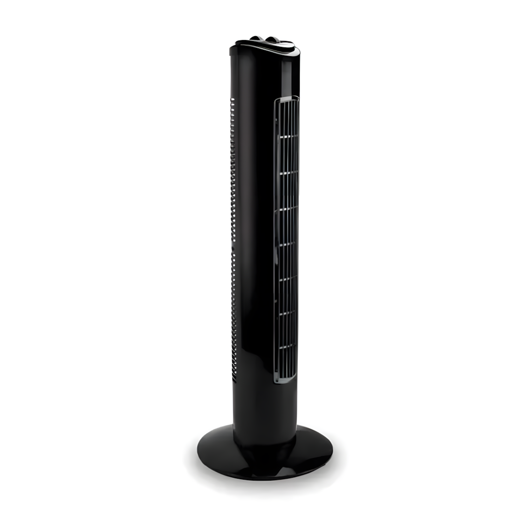 Status 32" Oscillating Tower Fan - 3 Speed, 120 Timer, 360 Degree - Black - S32BTOWERFAN