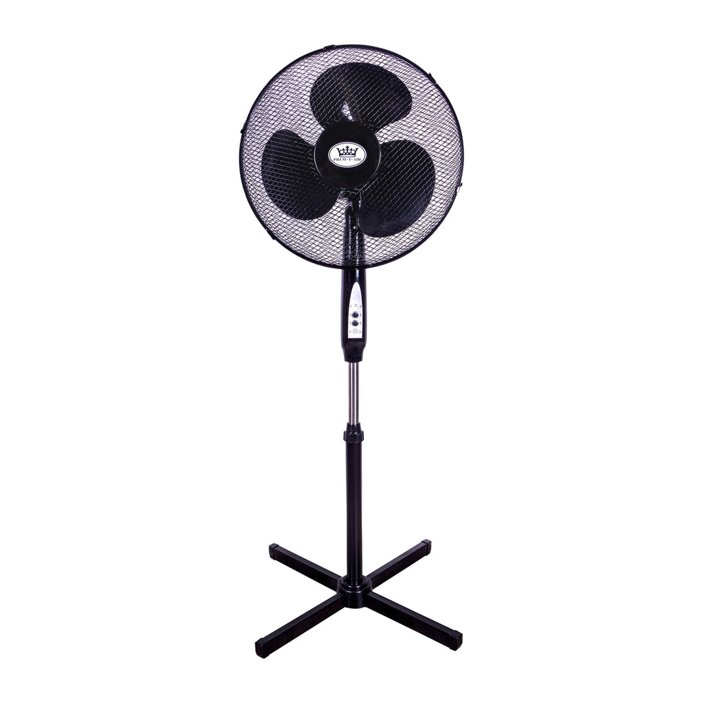 Prem-i-air 40W 16" Pedestal Fan with Remote Black - EH1826BLK
