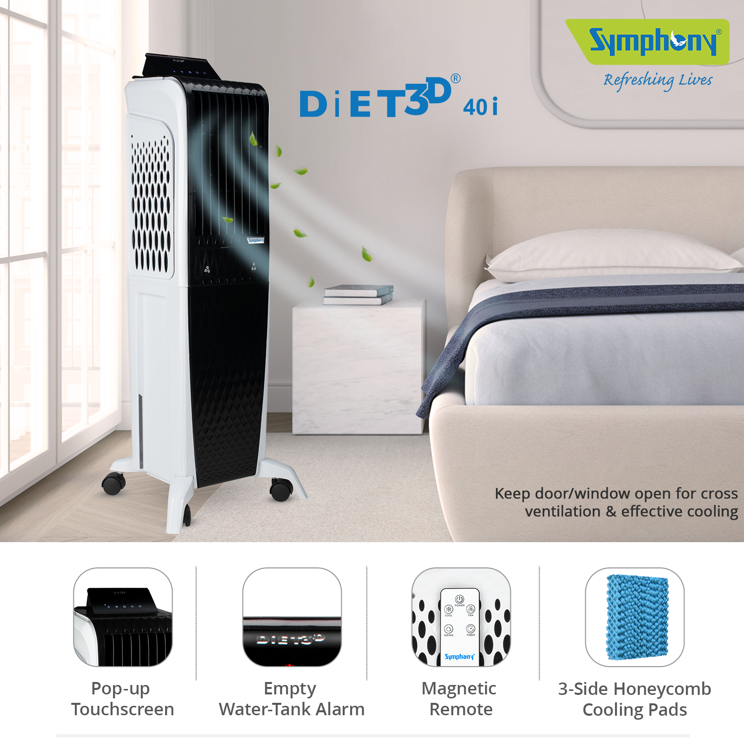 Symphony Diet 3D 40i Evaporative Air Cooler - DIET3D40i