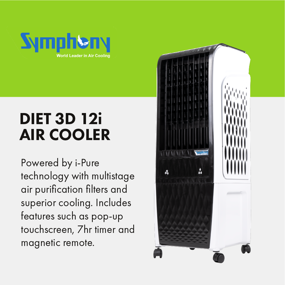 Symphony Diet 3D 12i Evaporative Air Cooler - DIET3D12i