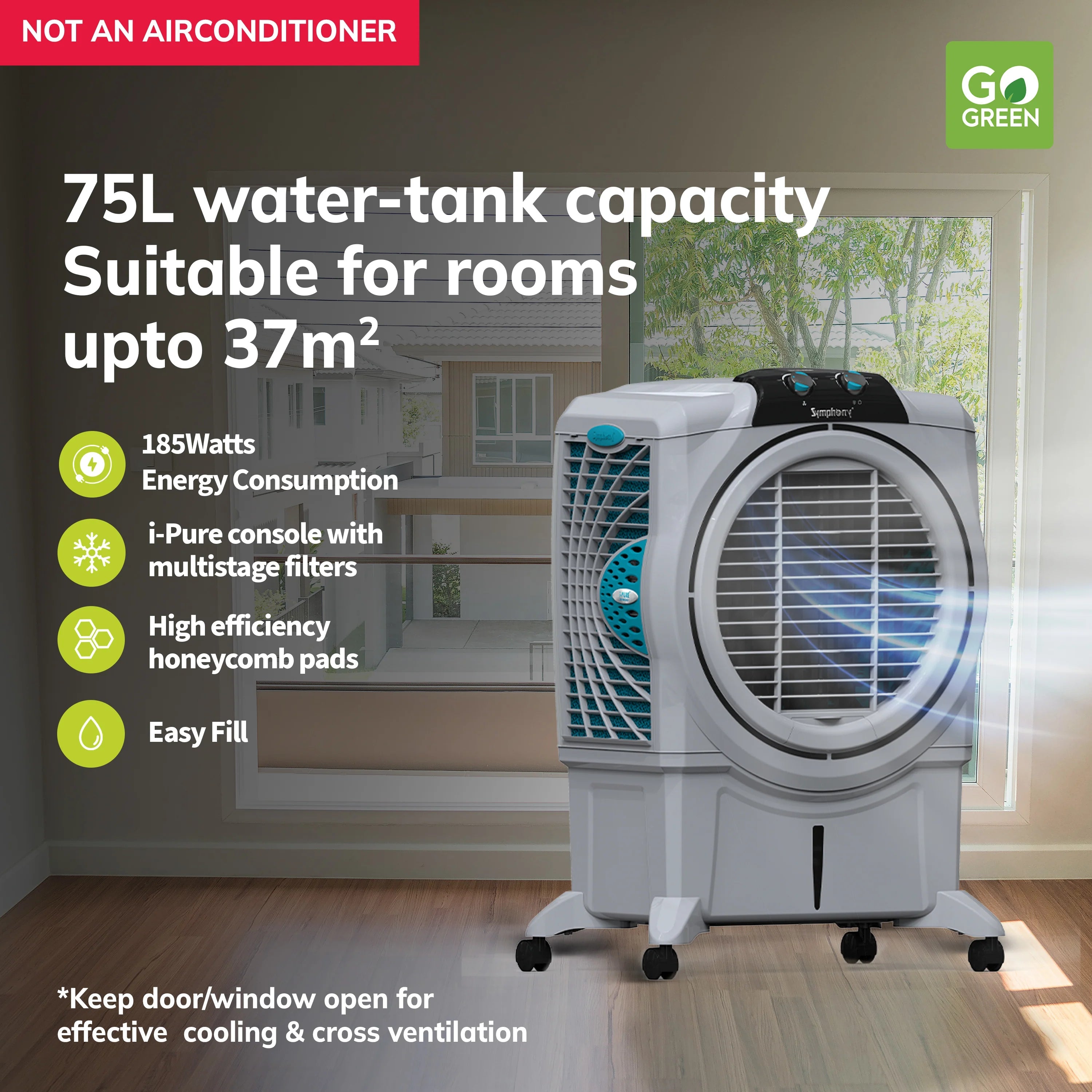 Symphony Sumo 75XL Desert Evaporative Air Cooler - Sumo75XL
