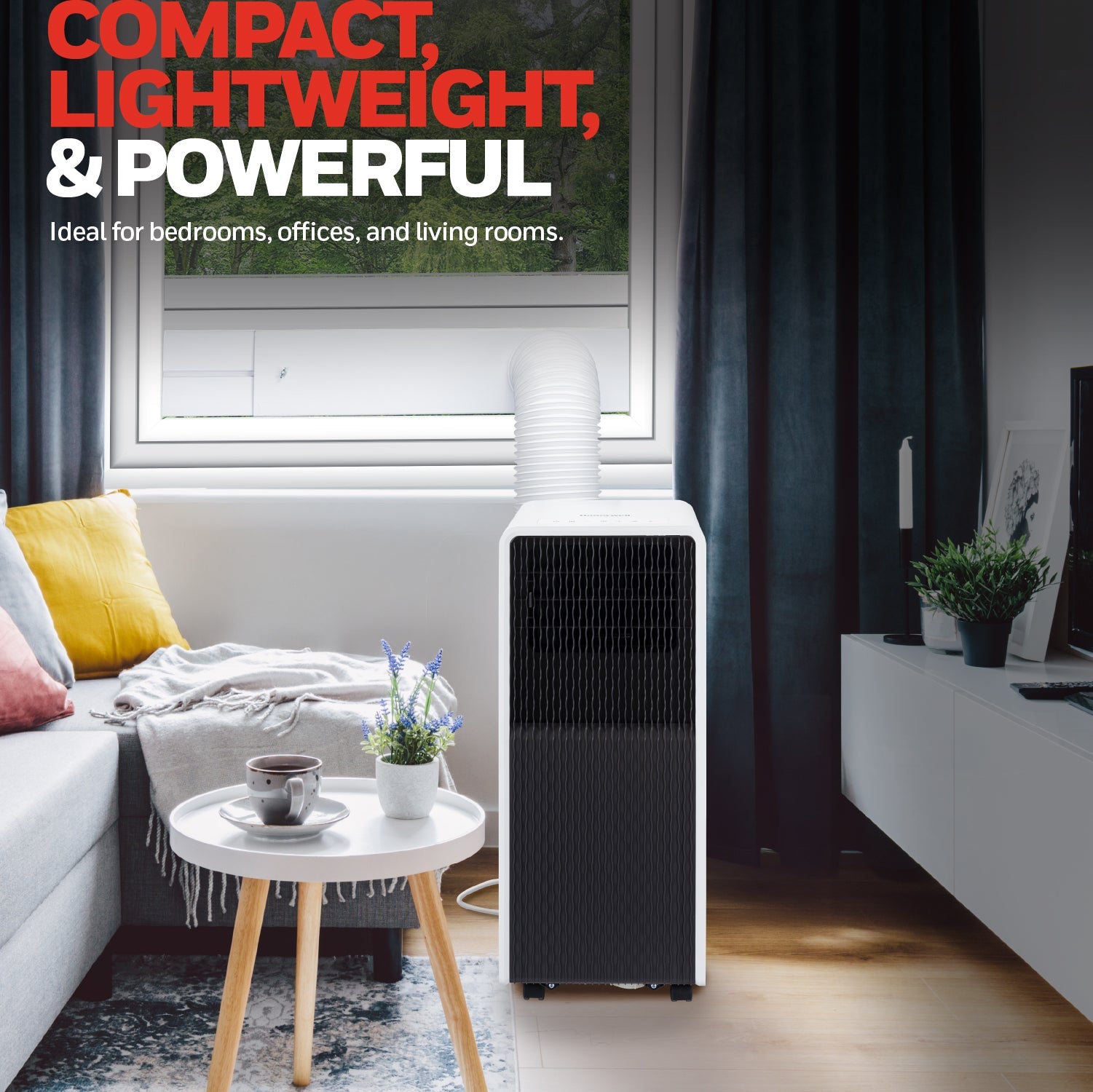 Honeywell HX Series 3-in-1 Cooling, Dehumidifying and Fan 7000BTU Portable Air Conditioner - HX07CESAWG