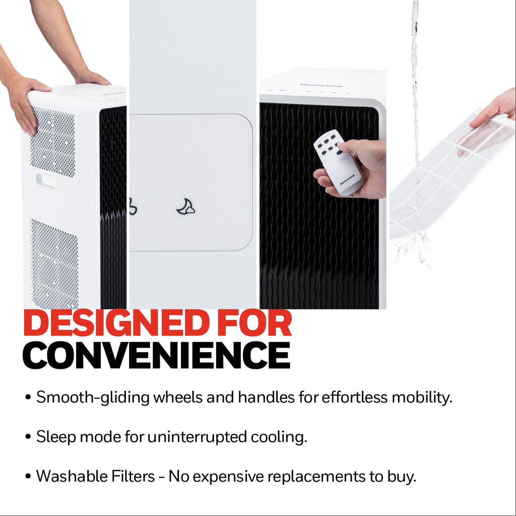 Honeywell HX Series 3-in-1 Cooling, Dehumidifying and Fan 7000BTU Portable Air Conditioner - HX07CESAWG