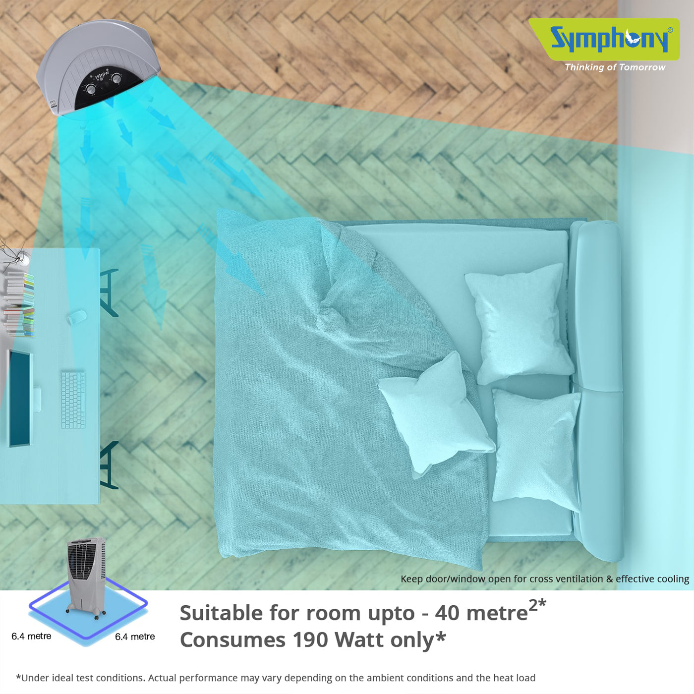 Symphony Winter 80L Commercial Evaporative Air Cooler - WINTER80XL