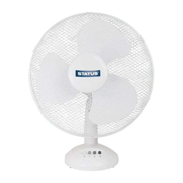 Status 12" Desk Fan White - S12DESKFAN