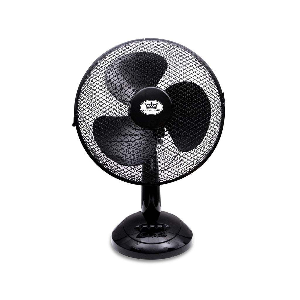 Prem-i-air 12" Desk Fan Black - EH1522BLK