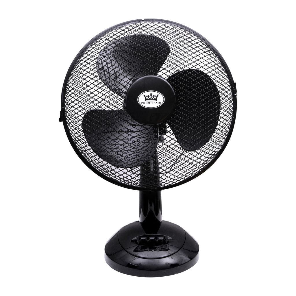 Prem-i-air 12" Desk Fan Black - EH1522BLK
