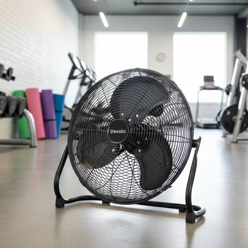 Devola 3 Speed 16-inch Floor Fan - Black - DV16FFB