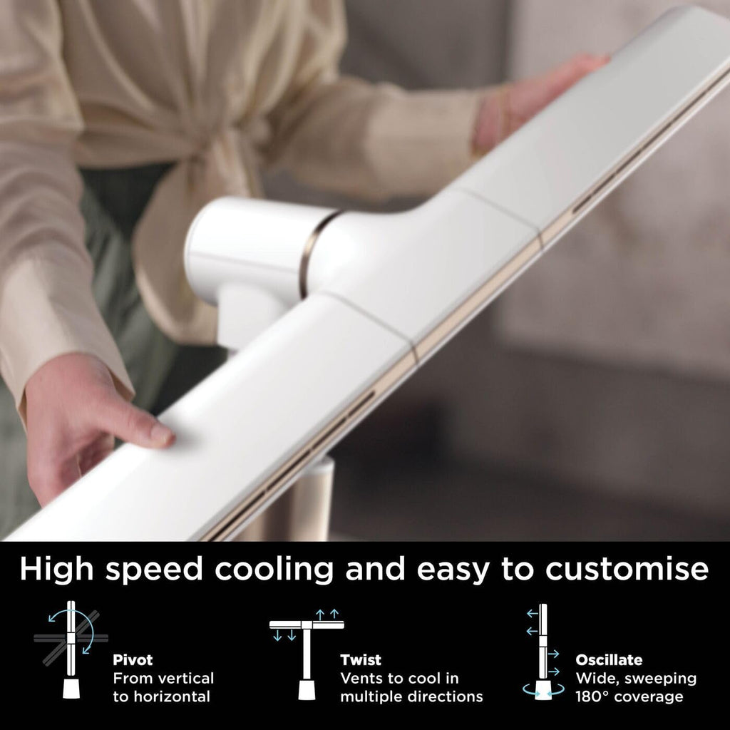 Shark TurboBlade Bladeless Tower Fan, High-Speed Multi-Directional, Projects Air up to 20 Metres, Quiet Power, 10 Speeds, 180 Oscillation, Remote