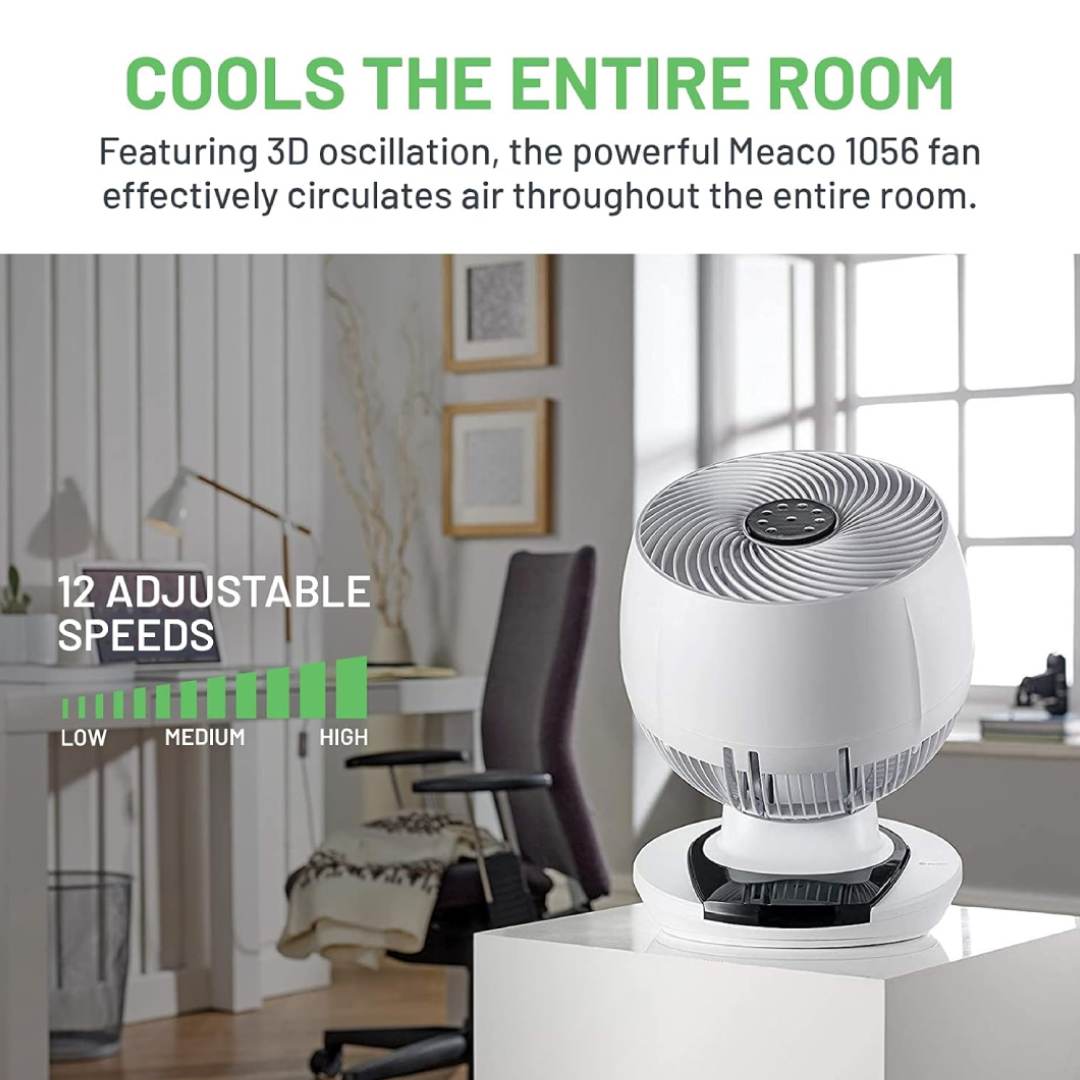 MeacoFan 1056 10-inch 24W DC Air Circulator Fan - MF1056