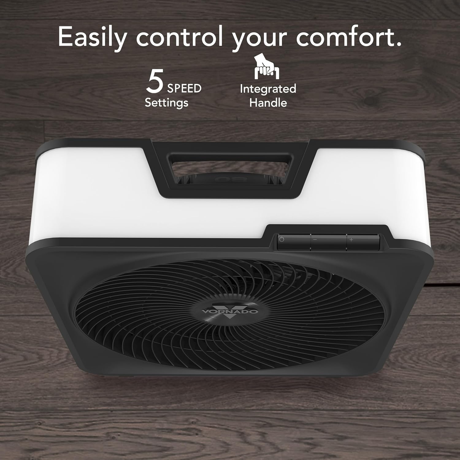 Vornado Model 80 High Speed Fan with Removable Grille, 5 Speed Settings, Powerful Airflow, Air Circulation throughout the Room, Quiet Operation